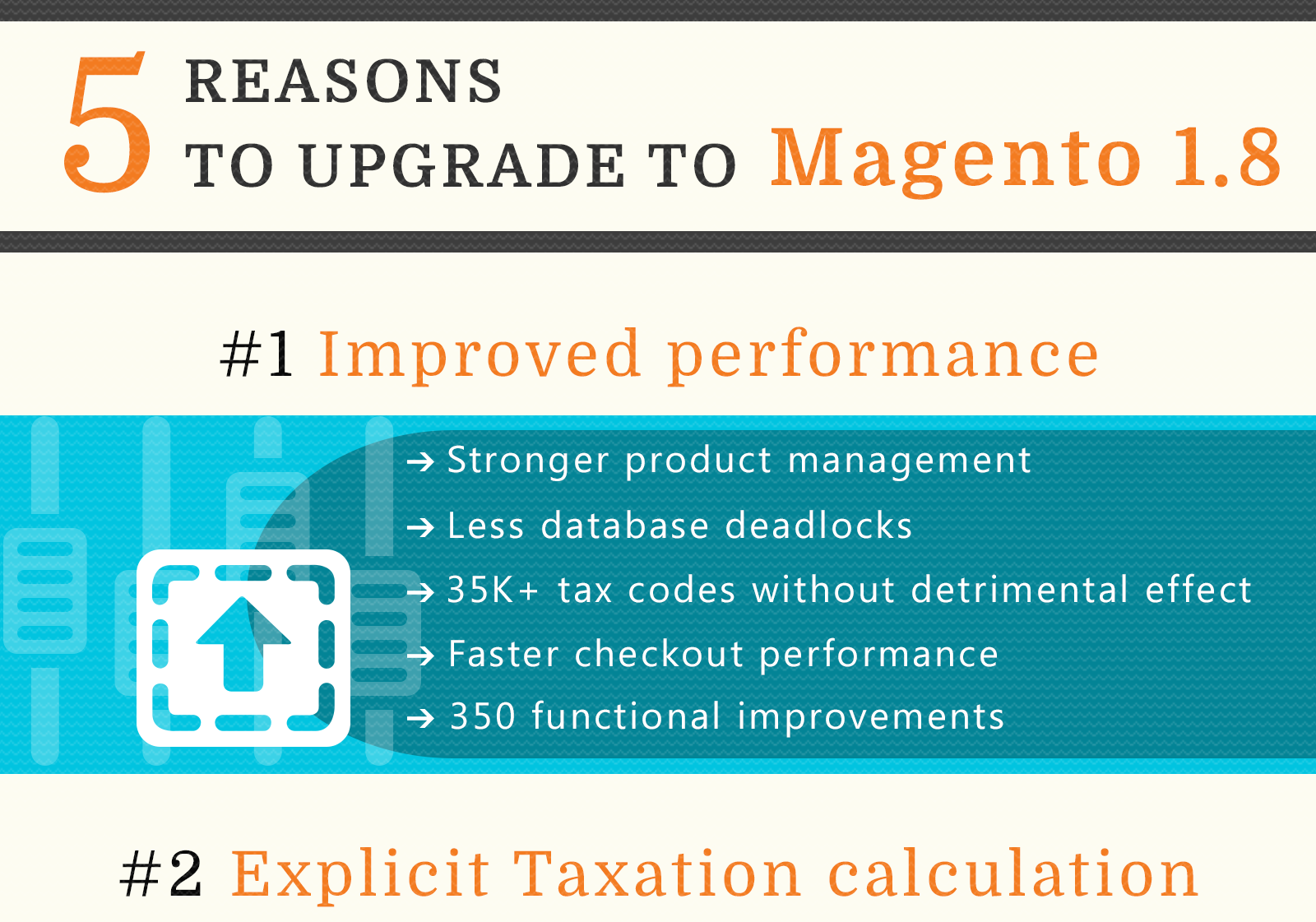 Infographic: 5 reasons for upgrading to Magento 1.8