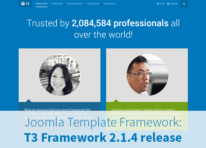 Joomla template framework: T3 Framework v2.1.4 release