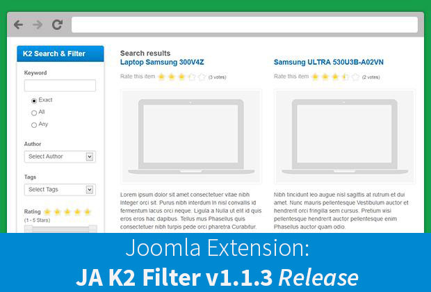 Joomla extension JA K2 v1.1.3 release