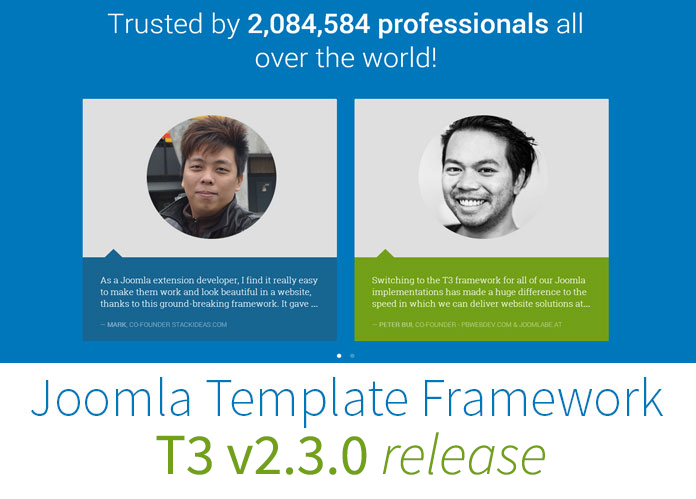Joomla template framework: T3 Framework v2.3.0 release