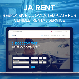 Review: JA Rent - Responsive Joomla template for Vehicle Rental service