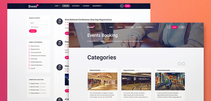 Events Registration extension - ebooking