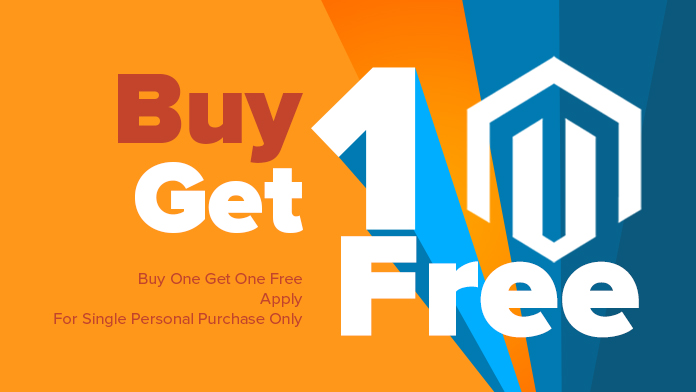 Buy One Get One Free offer for Magento Single Personal License