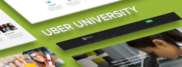 Responsive site template for University