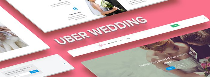 Responsive site template for Wedding Planners