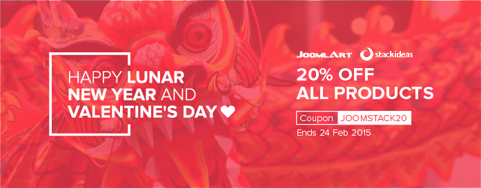 February 2015 promotion with JoomlArt and StackIdeas