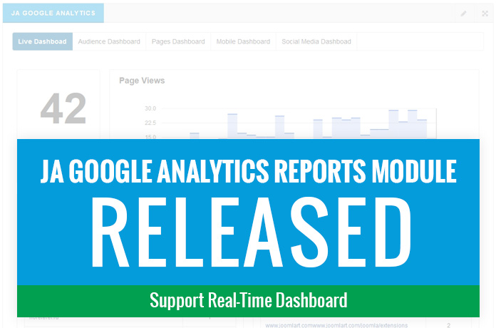 Google Analytics Reports module for Joomla released