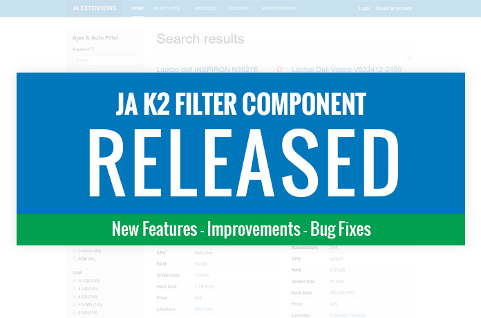 ja k2 filter and ja k2 migration released