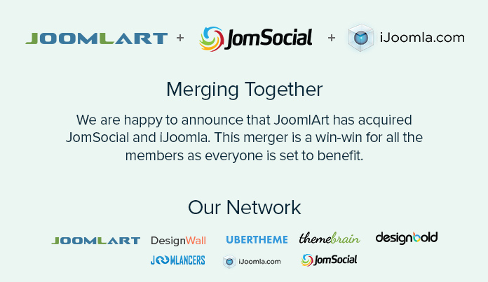 JoomlArt acquires iJoomla and JomSocial