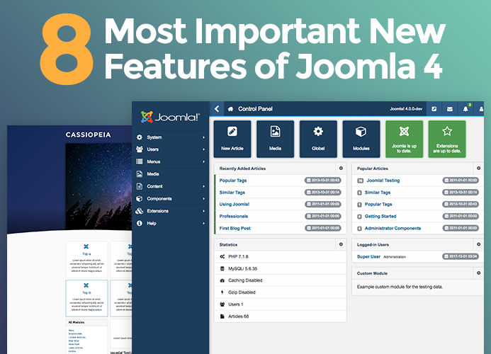 Joomla 4 new features