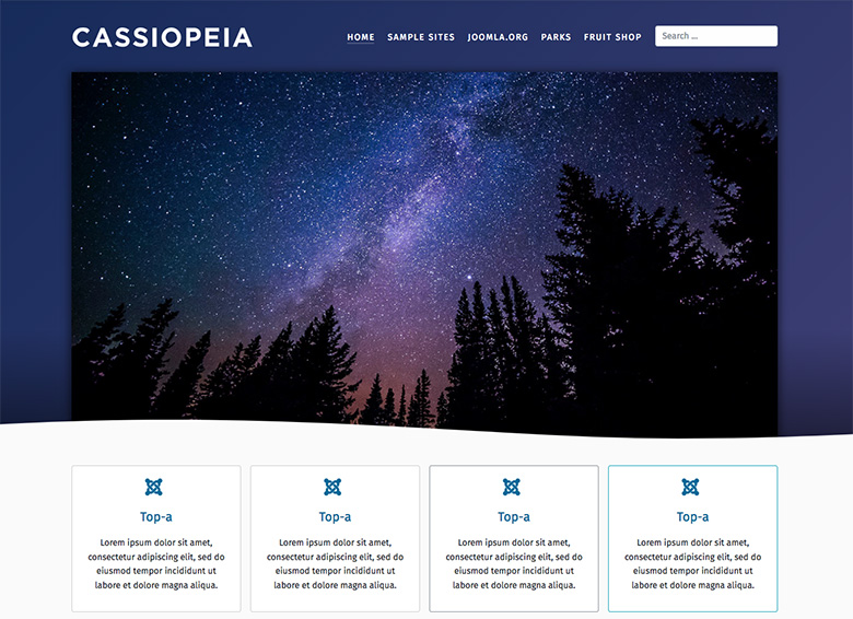 Joomla 4 new Frontend template Preview cassiopeia template » iJoomla