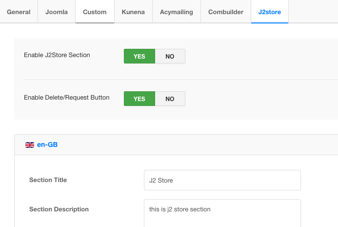 gdpr for j2store component
