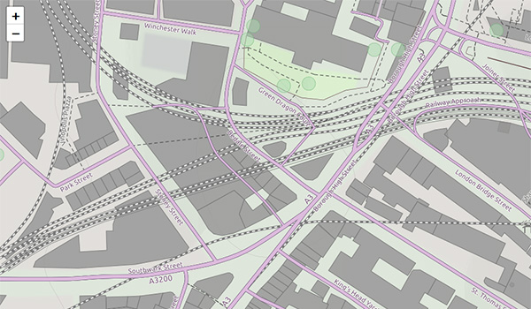 Landscape Map - JA open street map