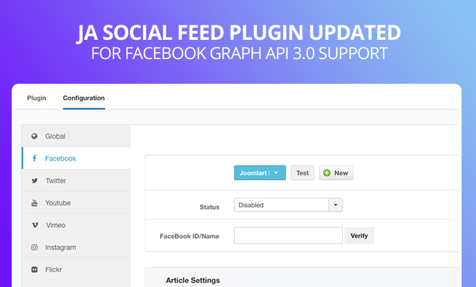 ja social feed plugin updated