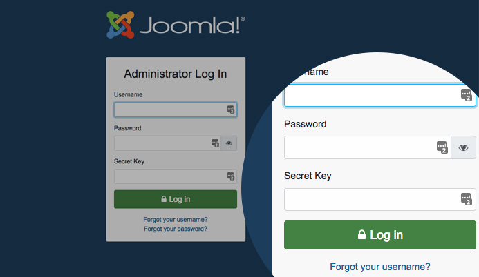 Joomla 4 two factor authentication login