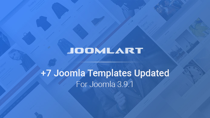 7 Joomla templates updated for Joomla 3.9