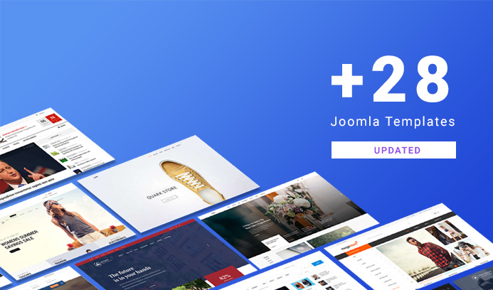 30 joomla templates updated for Joomla 3.9.2