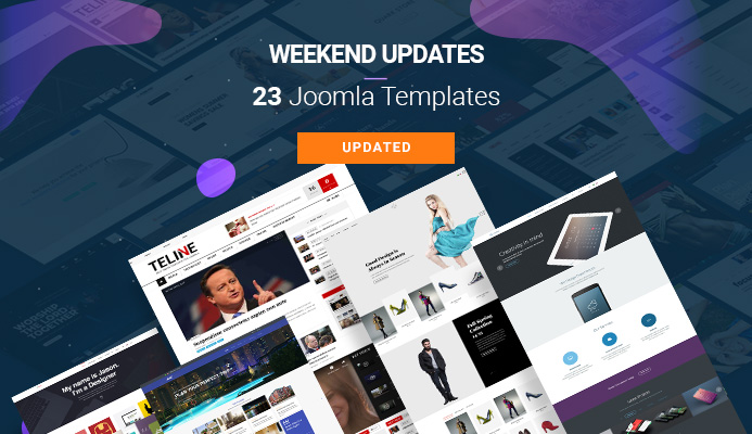 23 Joomla templates updated for Joomla 3.9.11 