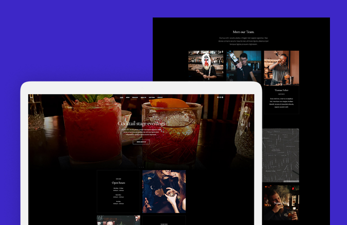 Joomla template for bar and pub