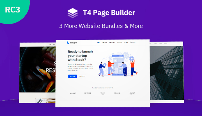 T4 Joomla page builder released