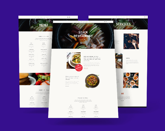 Joomla template for restaurant