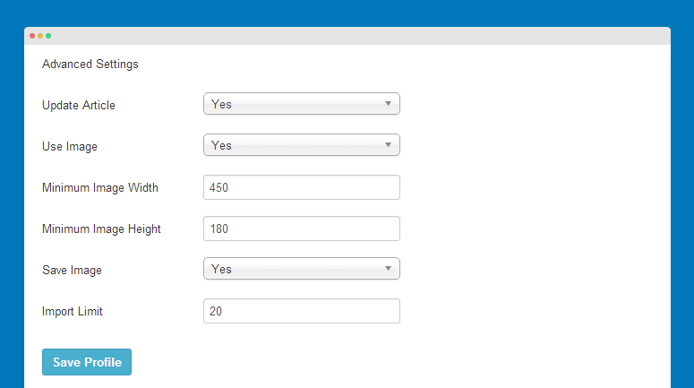 Facebook advance setting