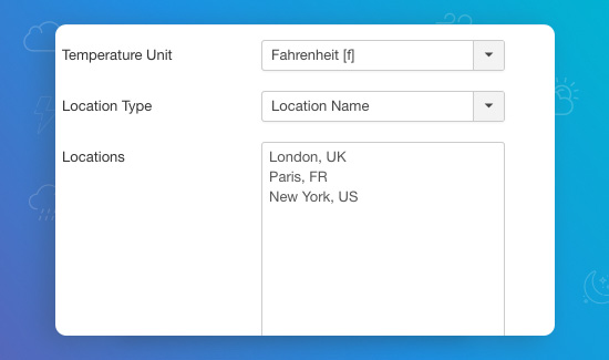 joomla yahoo weather extension add locations