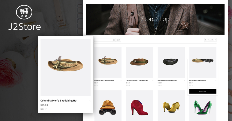 ecommerce joomla template product page