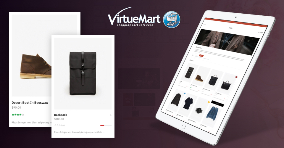 virtuemart ecommerce joomla template product page