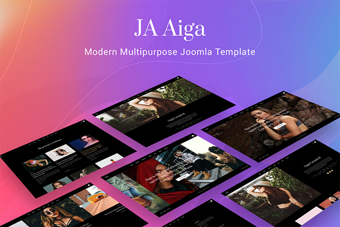multipurpose Joomla template - JA Aiga