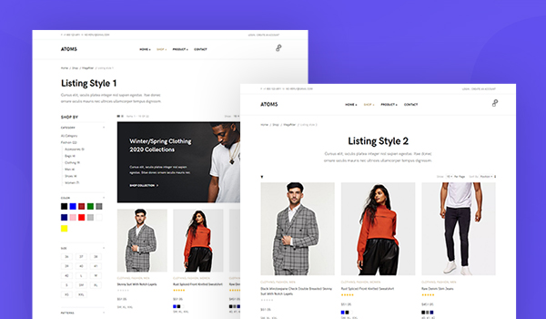 ecommerce joomla template products layout
