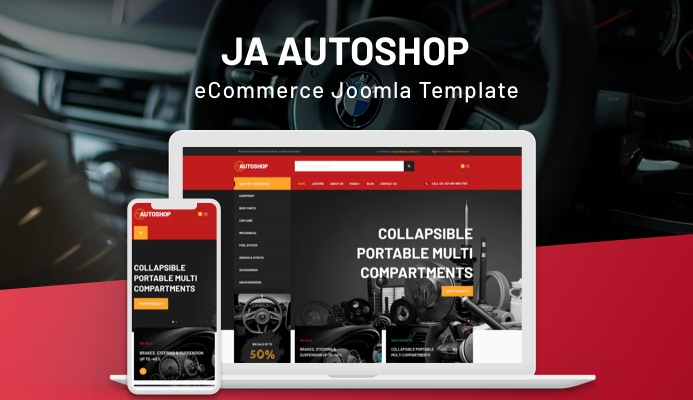 eCommerce Joomla template - JA Autoshop