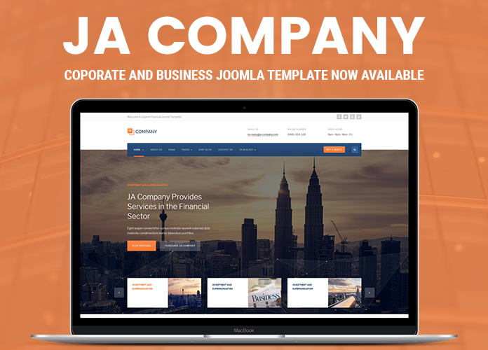 business and corporate joomla template