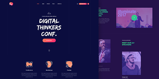 event and conference Joomla template