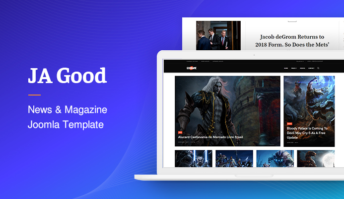 news and magazine Joomla template - JA Good