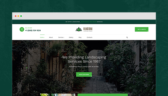 landscaping services joomla template
