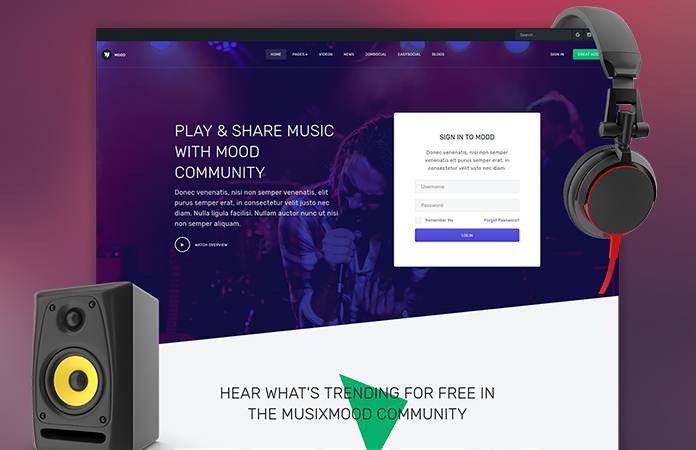 community and social joomla template