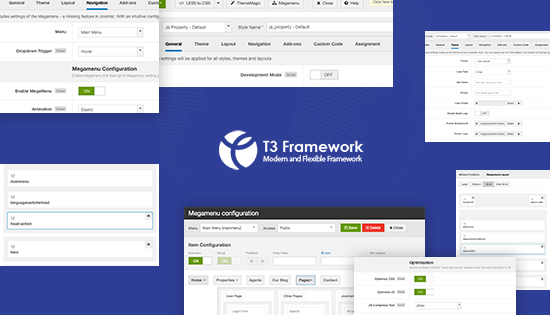 t3 joomla template framework