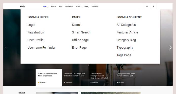 Support all joomla pages