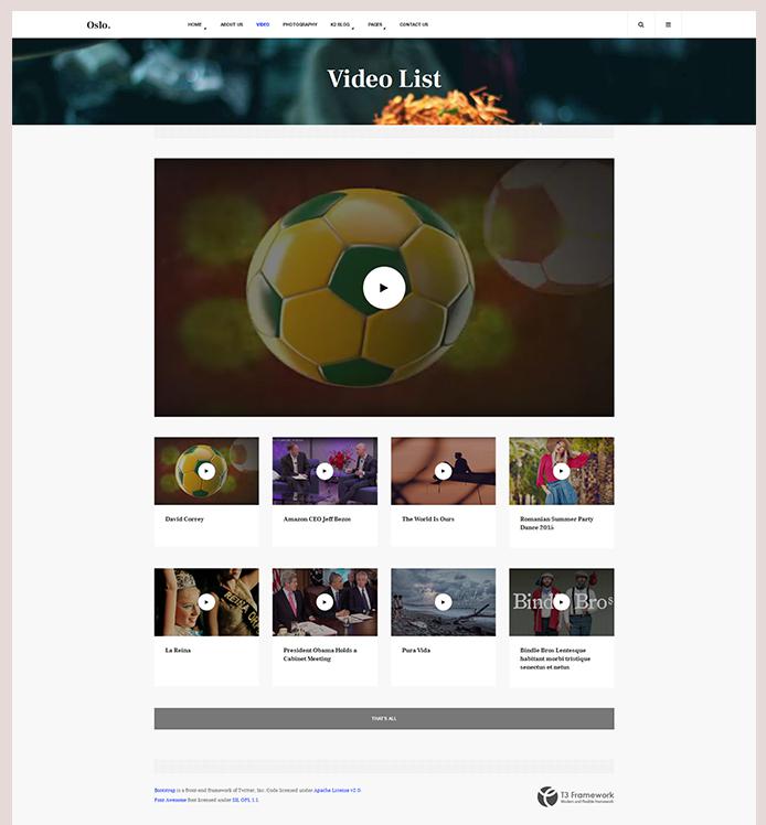 support video page