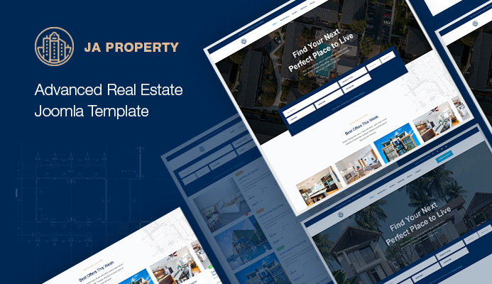 Real Estate Joomla template - JA Property