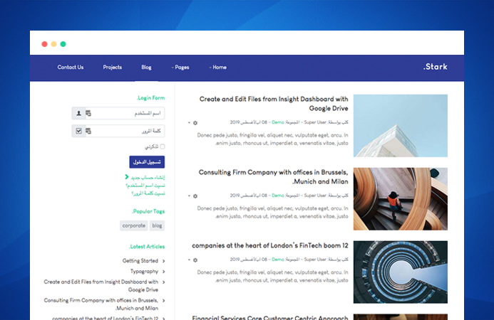 T4 Joomla template framework supports right to left language layout