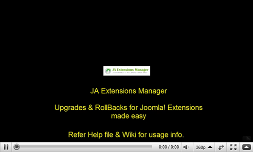 JA Extension Manager