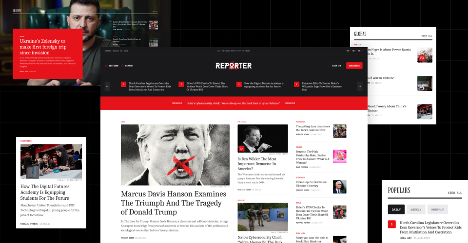 Joomla news and magazine template