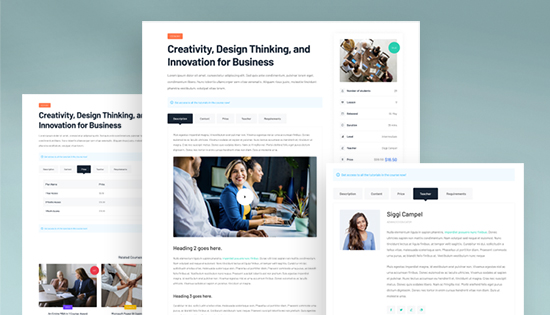 online learning courses joomla template