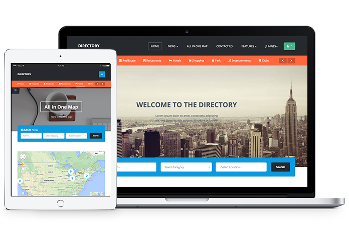 JA Directory is a fully responsive Joomla template