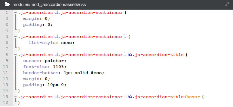 Customize module style