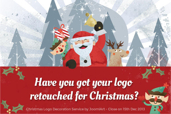 Free Christmas logo decoration service