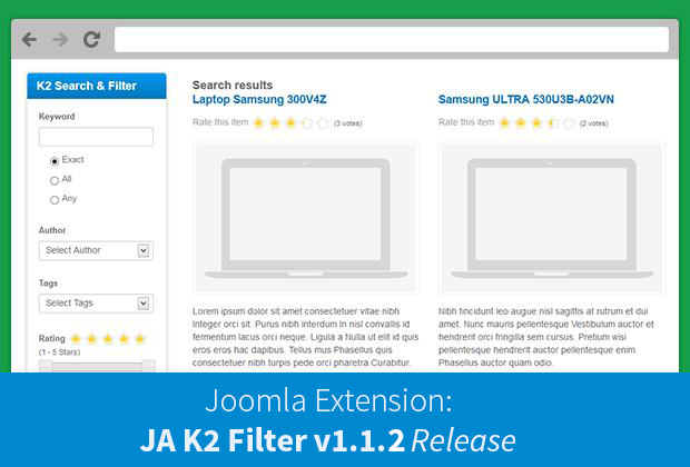 Joomla extension JA K2 v1.1.2 release