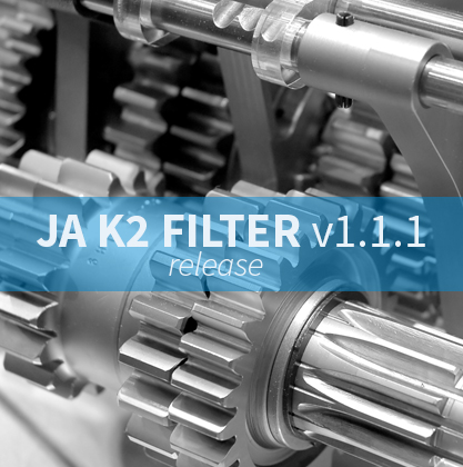 Joomla extension Search Module K2 Filter v1.1.1: New features release